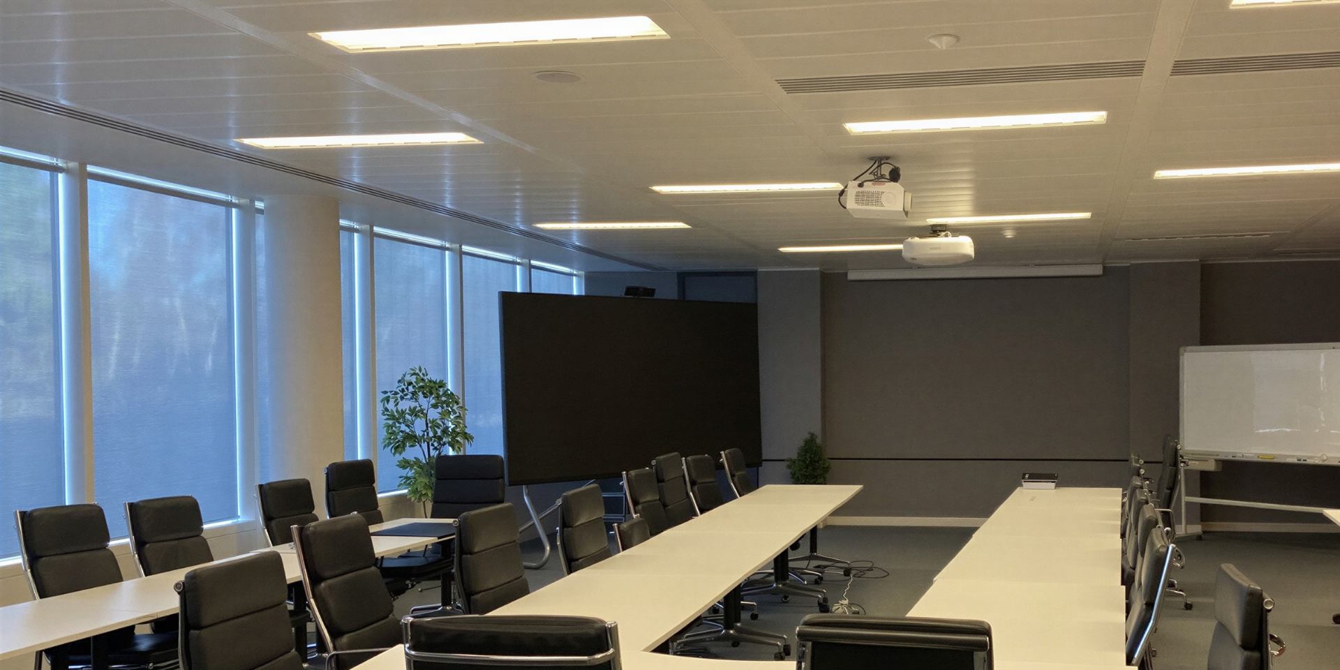 Government workplace AV boardroom environment