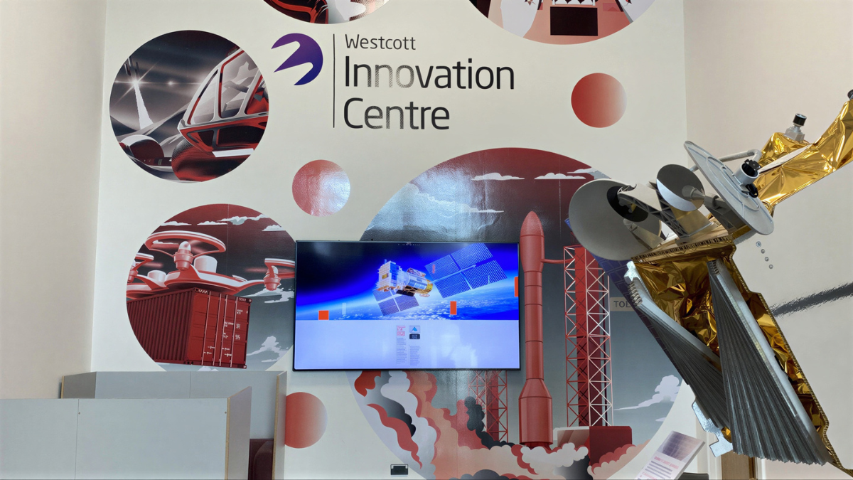 Workplace innovation centre with digital display