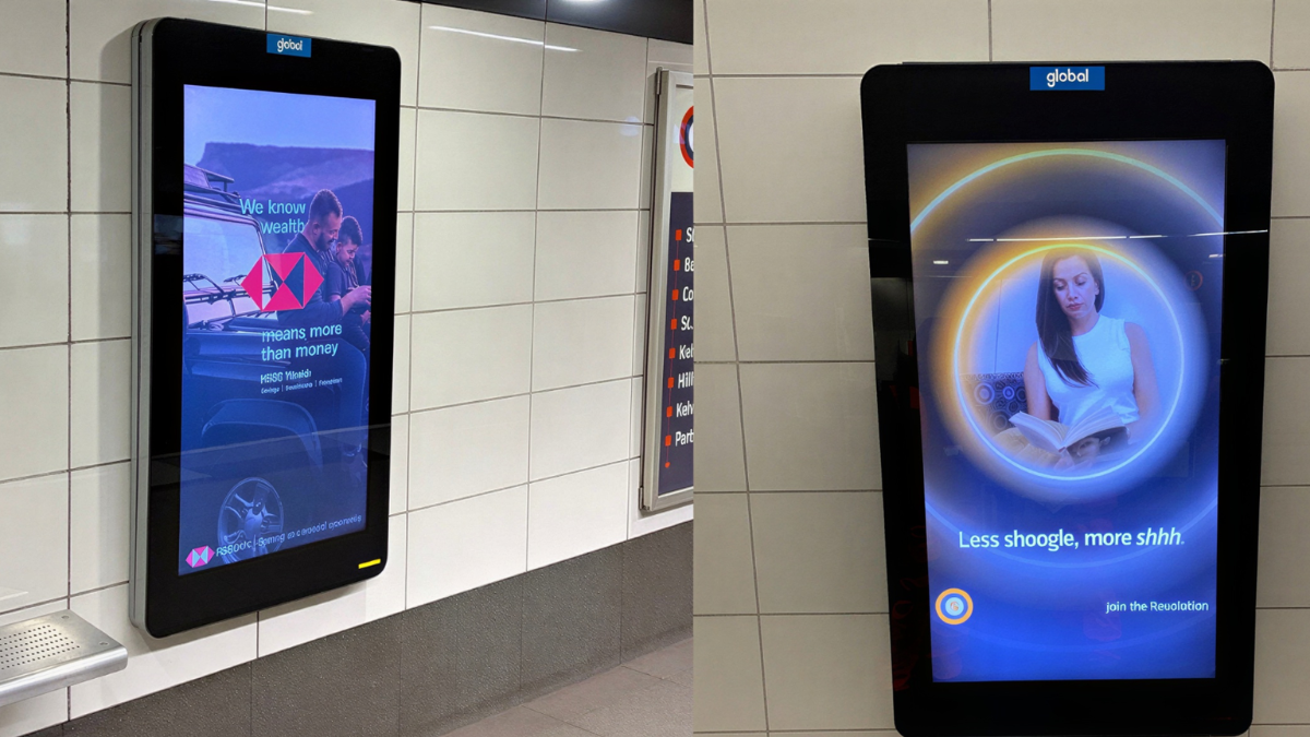 D6 digital advertising display unit