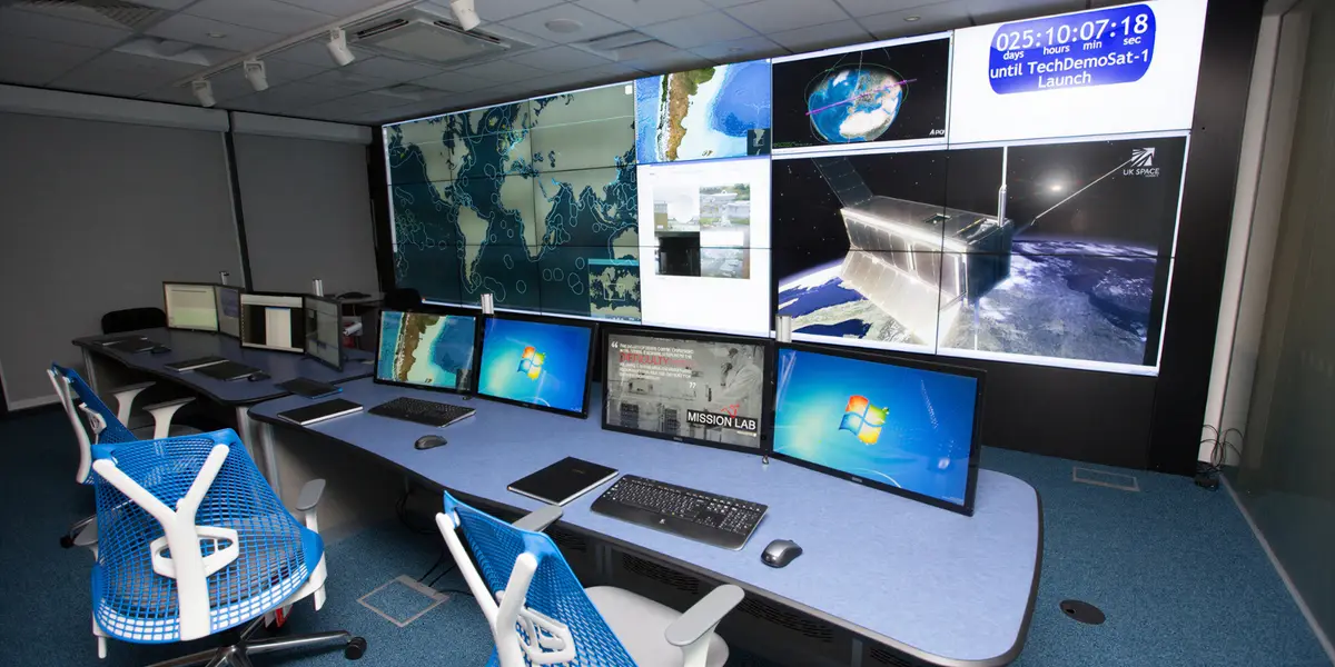Space sector mission control room
