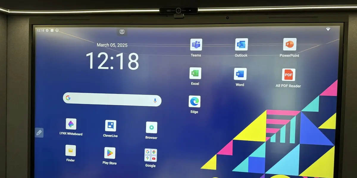 Interactive touch display for classroom learning